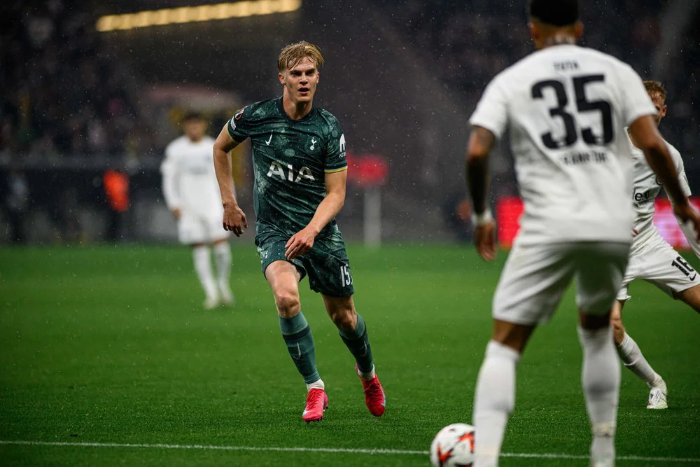Tottenham Hotspur midfielder Lucas Bergvall