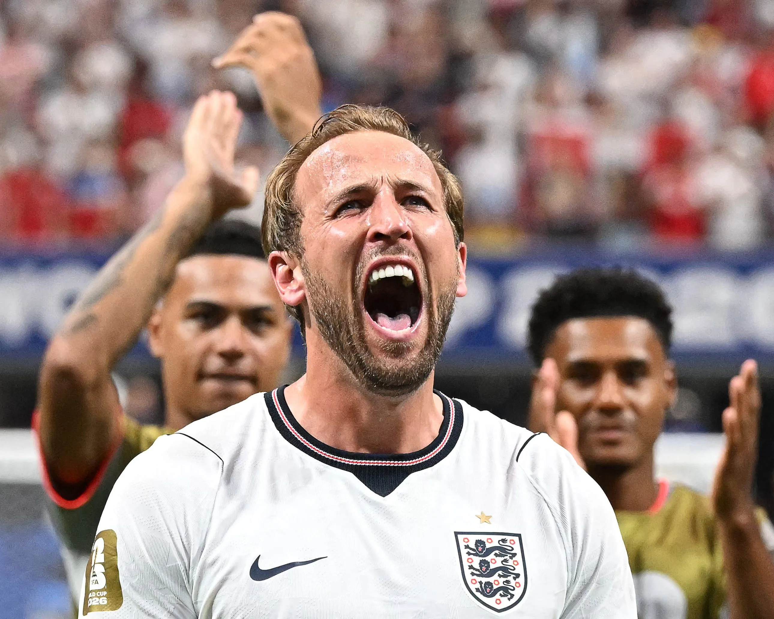 Harry Kane netted a second-half brace in a 2-1 victory over DR Congo to fire England through to the round of 16 on 1 July.