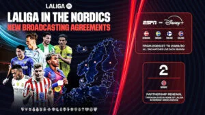 LaLiga agrees ESPN/Disney+ deal for Nordic markets