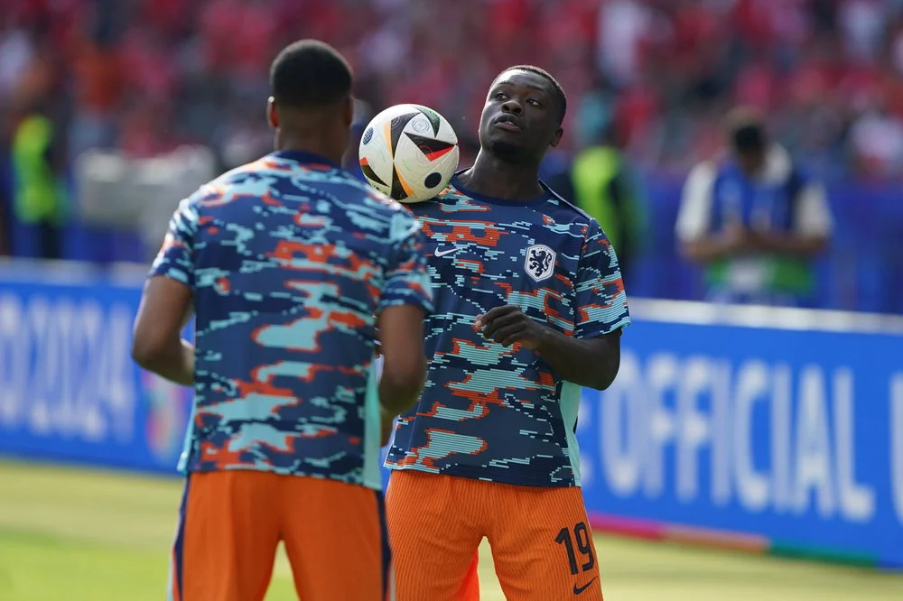 Sunderland's Brian Brobbey whilst with the Dutch squad